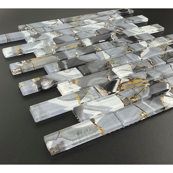 ES Stone Art Craft Glass Brick Joint Mosaic Wall Tile & Reviews Wayfair